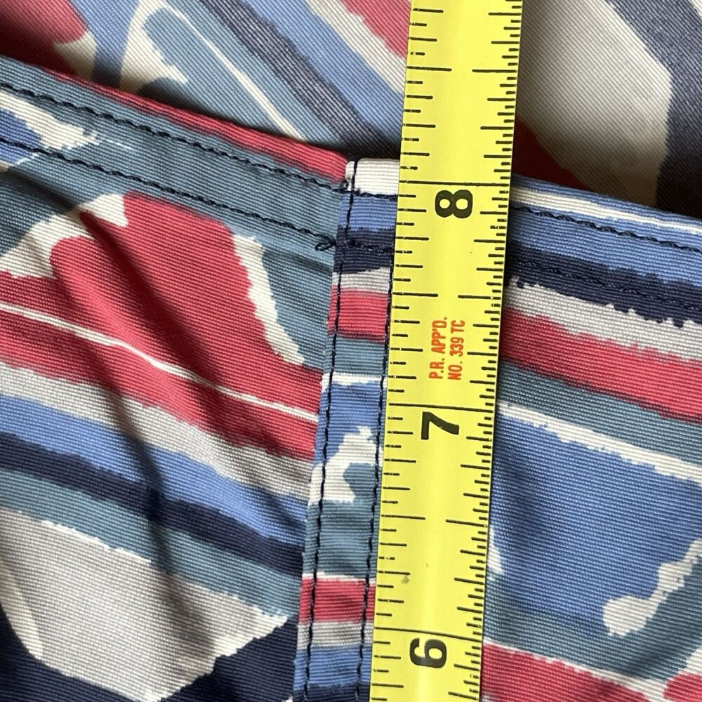Patagonia Board Shorts Wavefarer Mens 32 Blue Camping Gorpcore Geometric Aztec - Picture 8 of 8